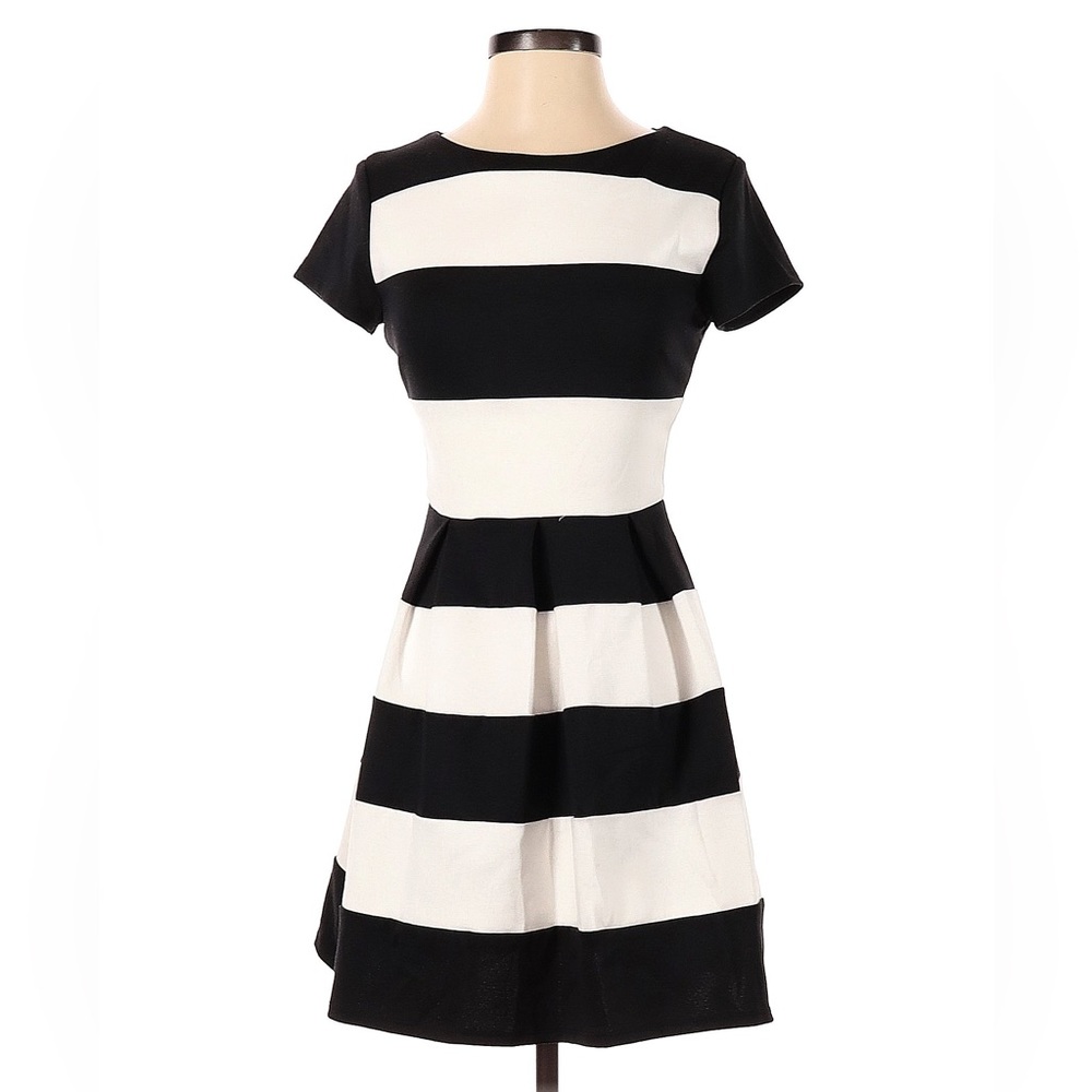 Black and Cream stripe dress